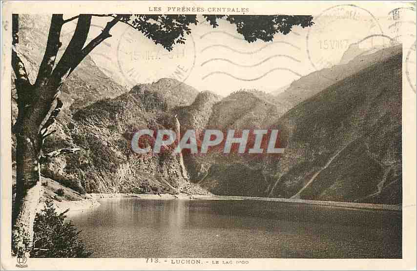 CPA Les Pyrenees Centrales Luchon Le Lac D'Oo 