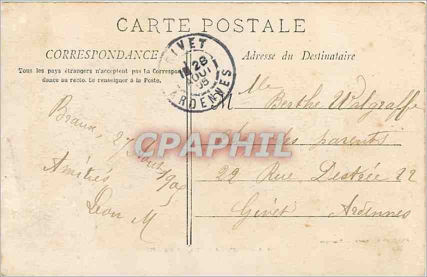 CPA Marseille le Quai du Port  — Verso