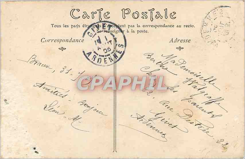 CPA Marseille l'Ascenseur et Notre Dame de la Garde  — Rückseite