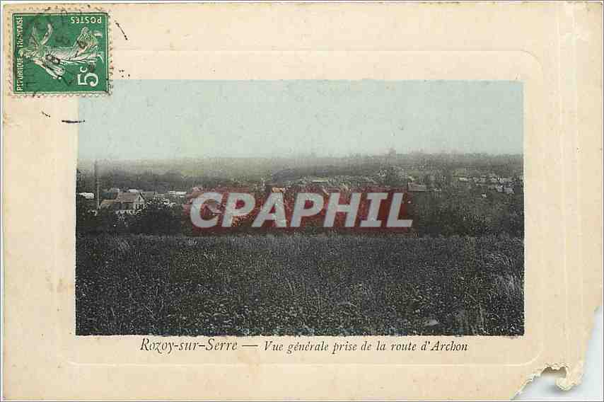 CPA Rozoy sur Serre vue generale prise de la route d'Archou 
