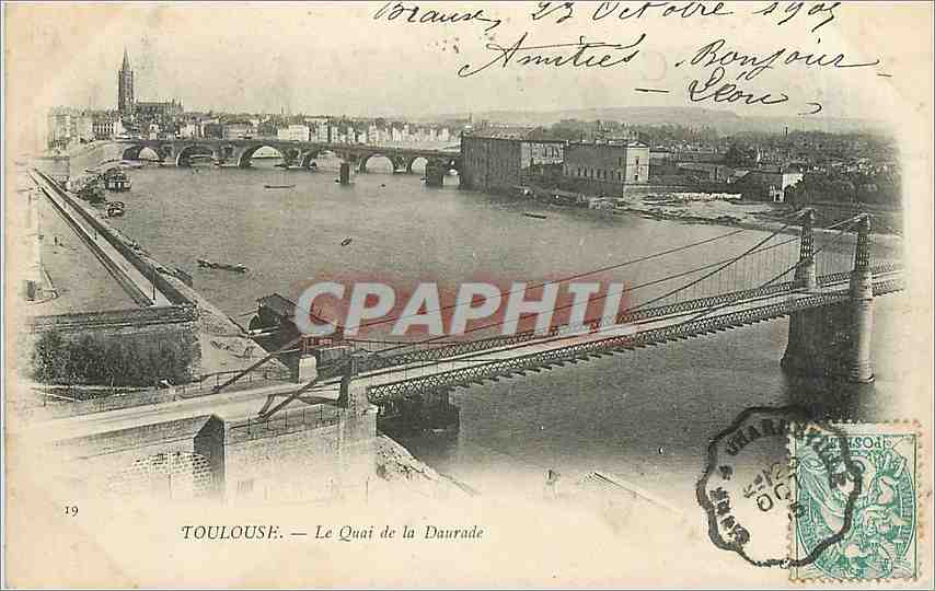 CPA Toulouse le Quai de la Daurade 