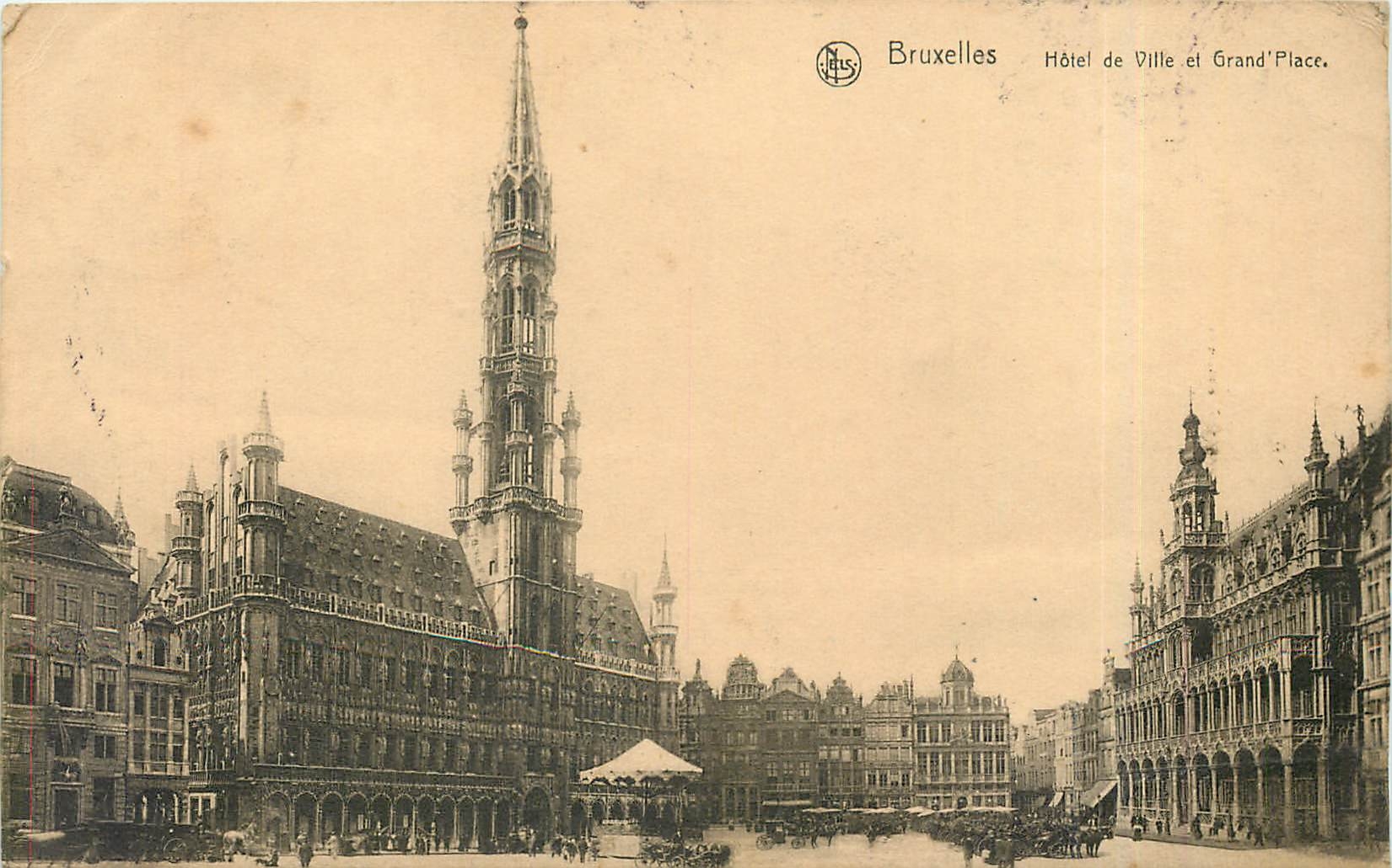 CPA Bruxelles Hotel de Ville et Grand Place 