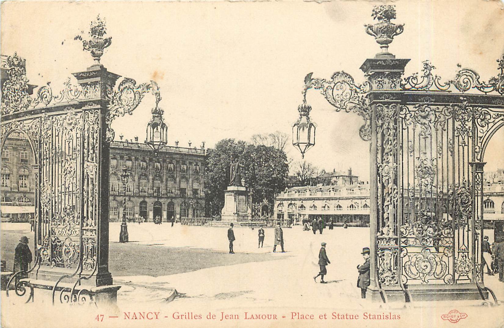 CPA Nancy Grilles de Jean Lamour Place et Statue Stanislas 