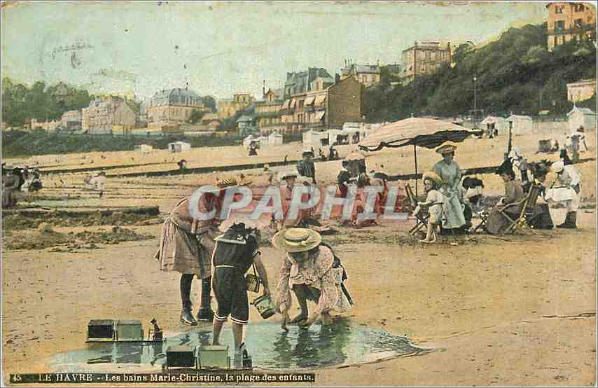 CPA Le Havre les Bains Marie Christine la Plage des enfants 