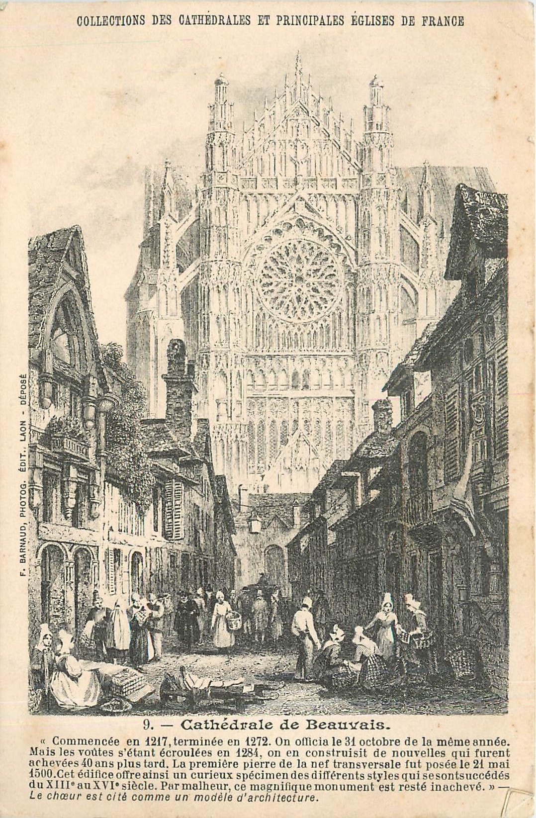 CPA Collections des Cathedrales et Principales Eglises de France Cathedrale de Beauvais 