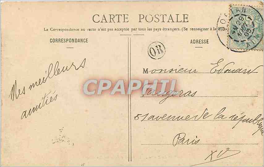 CPA Le Saut du Mortier le Barrage de la Riviere d'Ain  — Rückseite