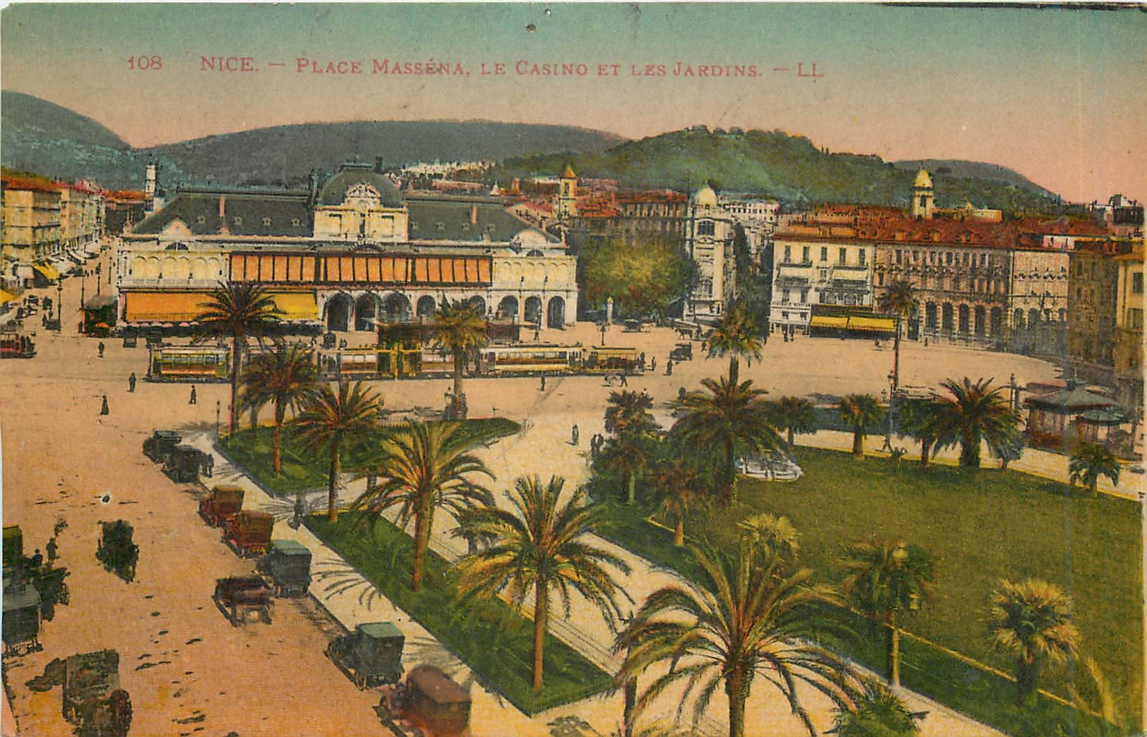 CPA Nice Place Massena le Casino et les Jardins 