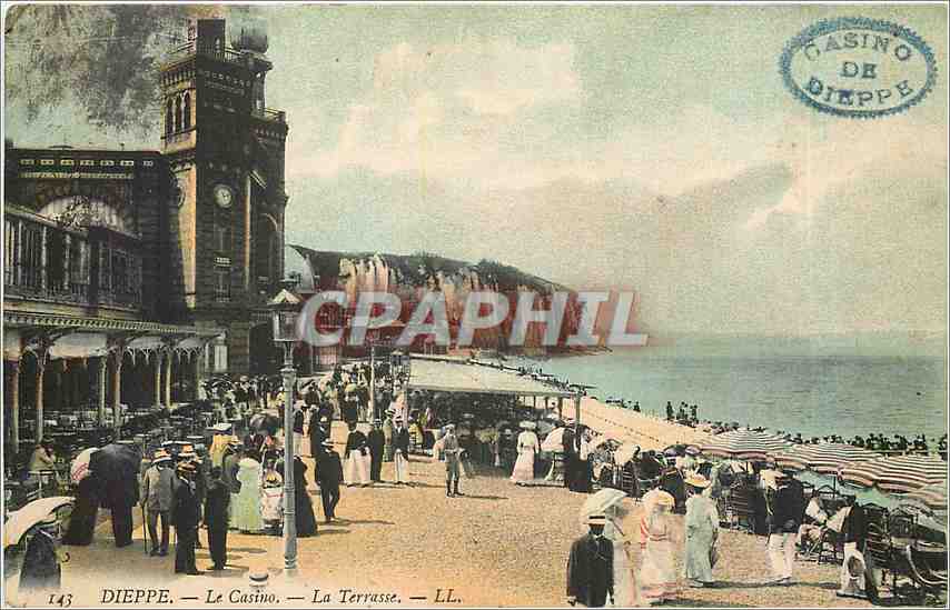CPA Dieppe le Casino la Terrasse 