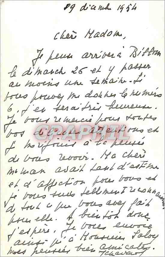 Photo Château Billon ? — Verso