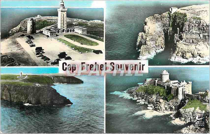 CPM En Avion au dessus de Cap Frehel C du N le Phare l'Extreme pointe et la Corne de Brune Fort de L