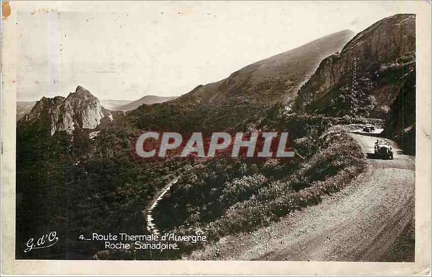 CPA Route Thermale d'Auvergne Roche Sanadoire 
