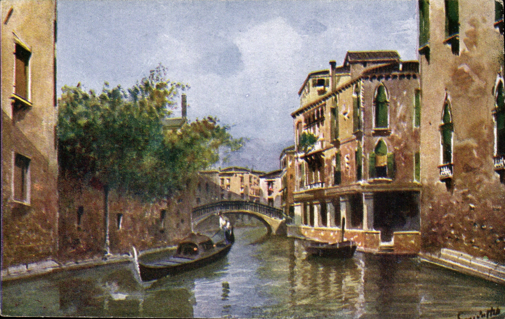 CPA Fantaisie VEnezia Venise Rio San Canciano