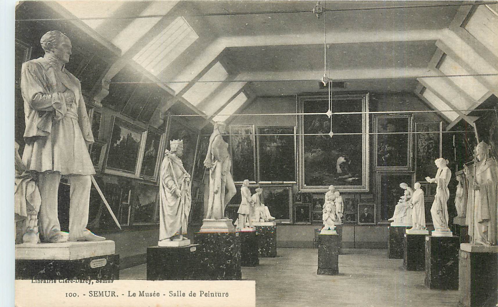 CPA Semur Le Musee Salle de Peinture 