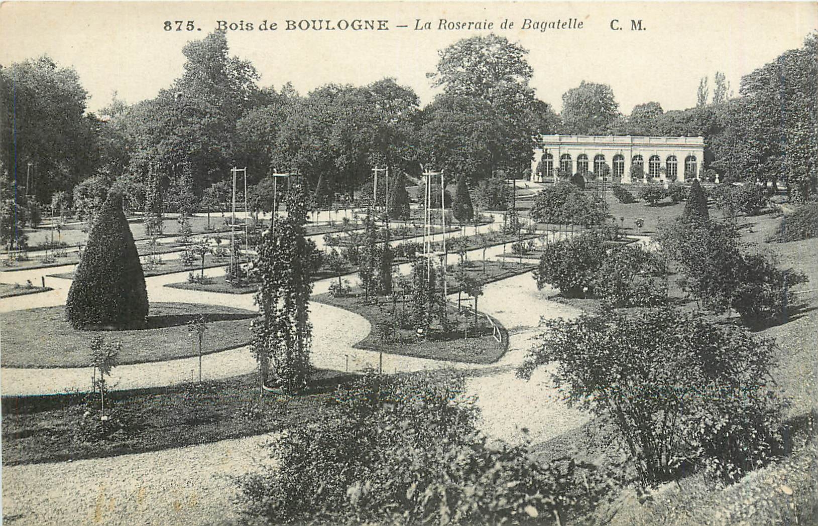 CPA Bois de Boulogne La Roseraie de Bagatelle 