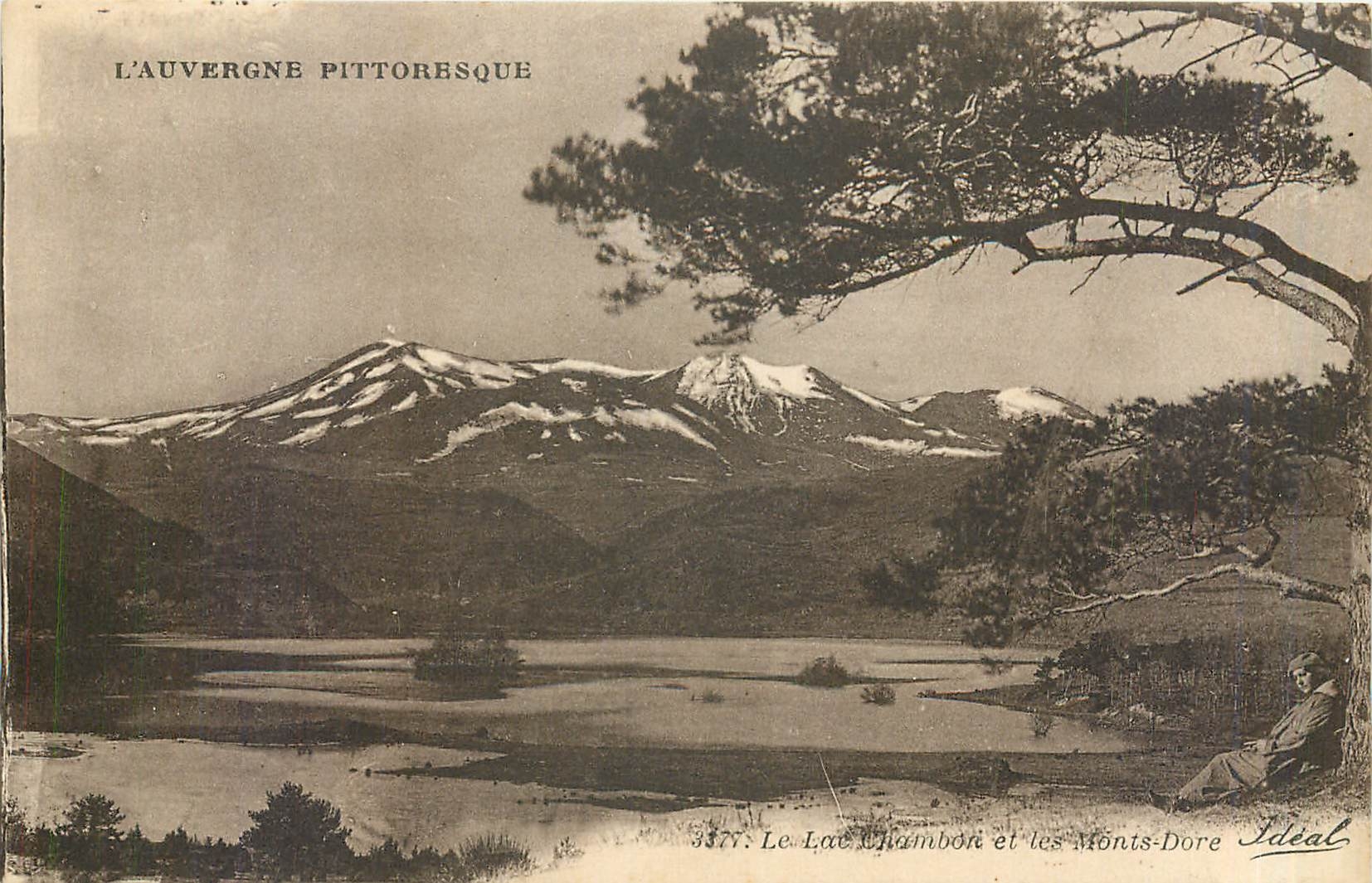 Lake Ambron and the Monts-Dore — Picturesque Auvergne — Ideal, No. 3377