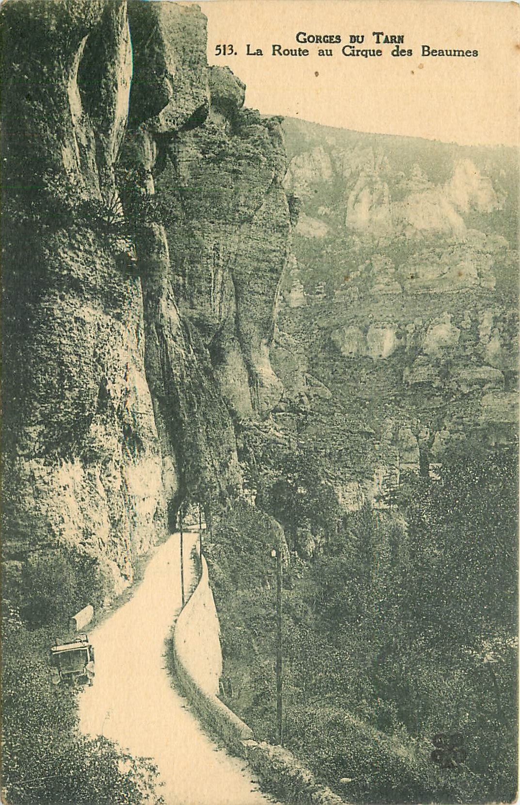 CPA Gorges du Tarn La Route au Cirque des Beaumes 
