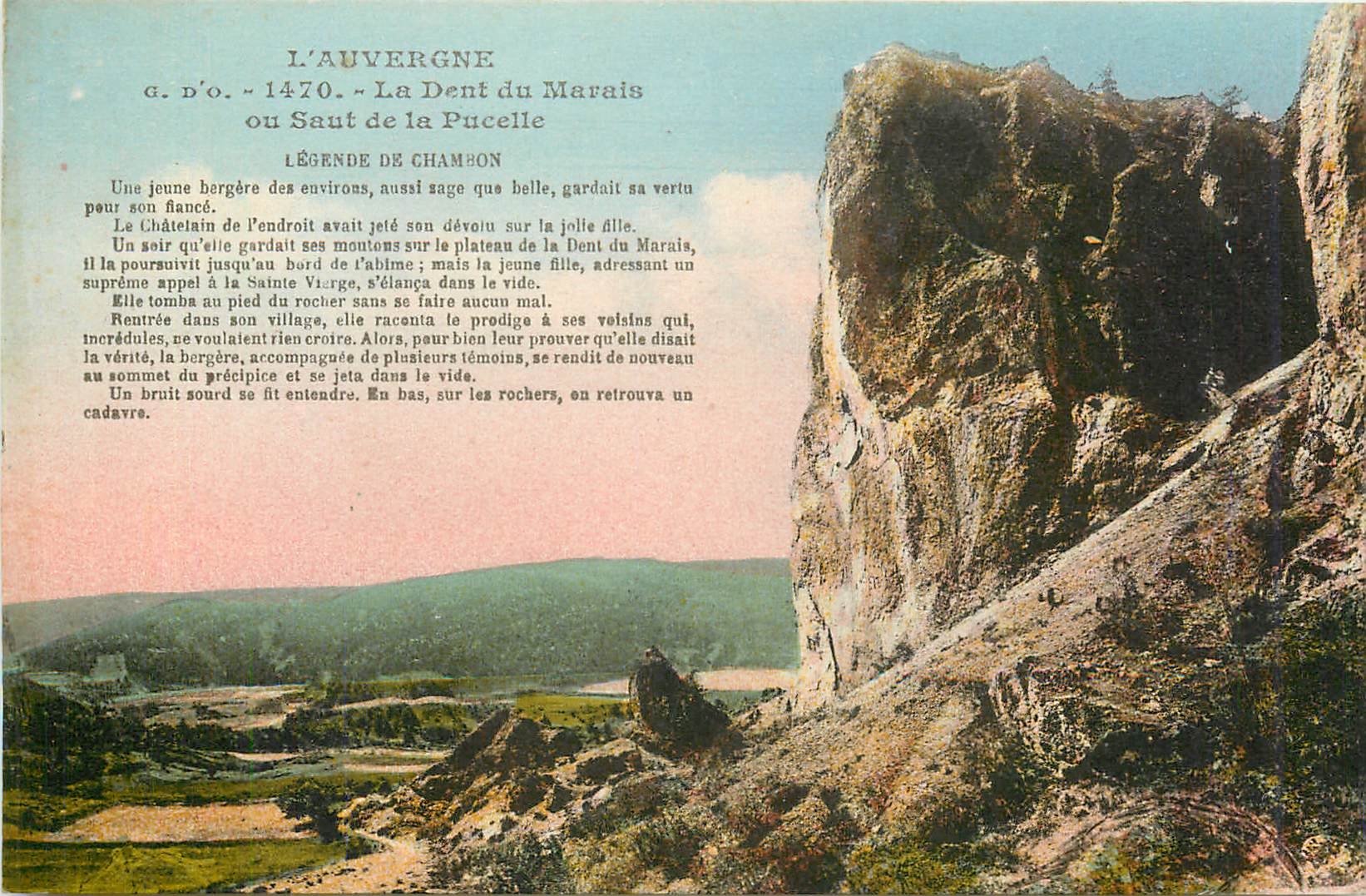 La Dent du Marais — Légende de Champon — J. Goutouingues, Édit. Olliauges (P.-de-D.)