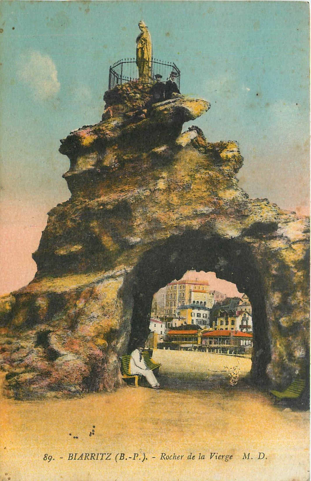 CPA Biarritz Rocher de la Vierge 