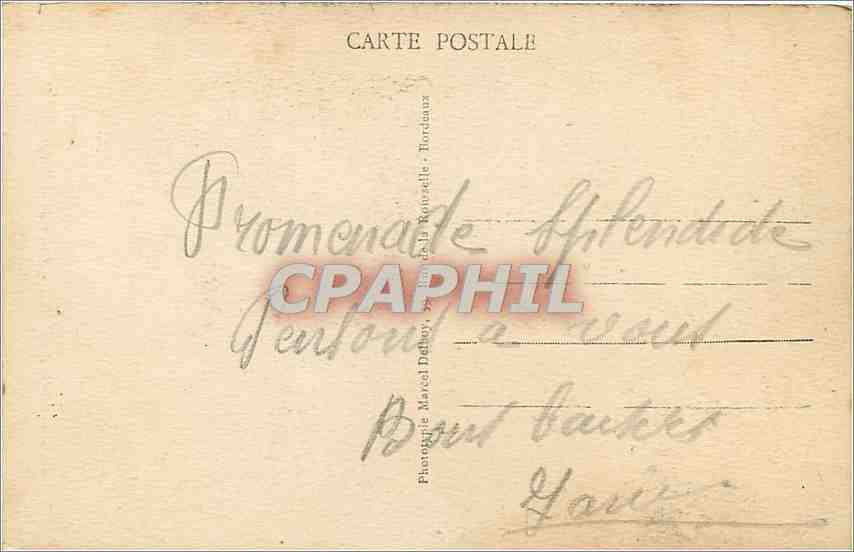 CPA Biarritz Rocher de la Vierge  — Verso