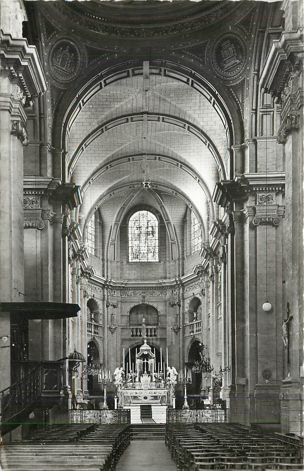 CPM Dax Cathedrale Notre Dame La Nef principale 