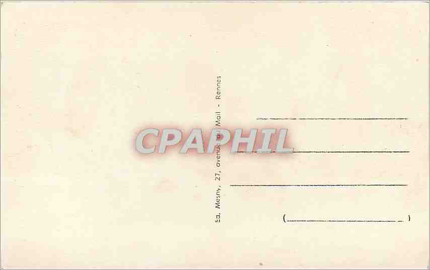 CPM Sainte Anne d'Auray Vitrail de la Chapelle Nicolazic  — Verso