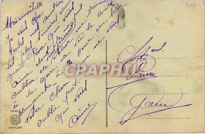 CPA Nouvelles Litanies des Filles a Marier  — Verso
