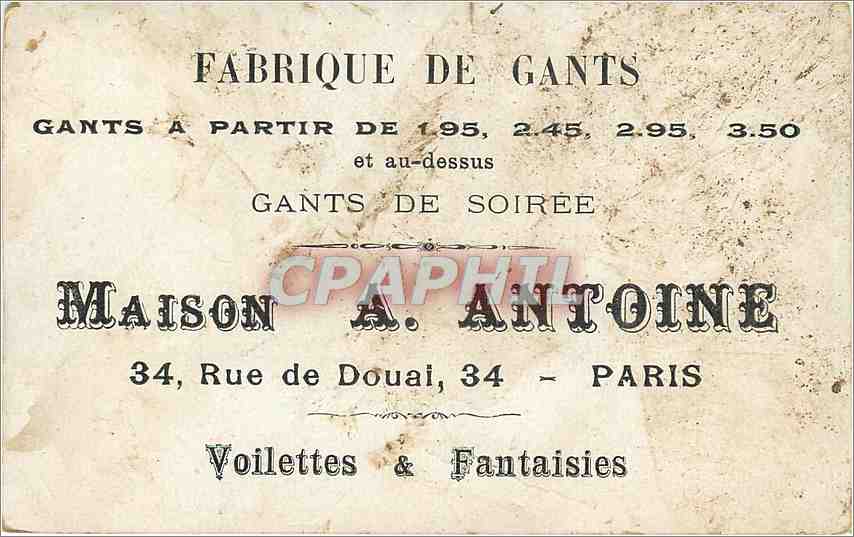 Chromo Fabrique de Gants Enfant — Rückseite