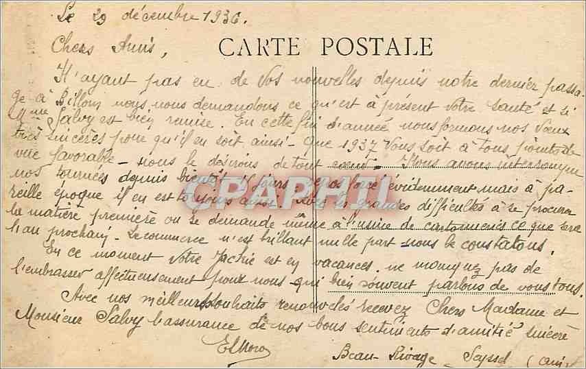 CPA Environs d'Aix les Bains Le Vl du Fier  — Rückseite
