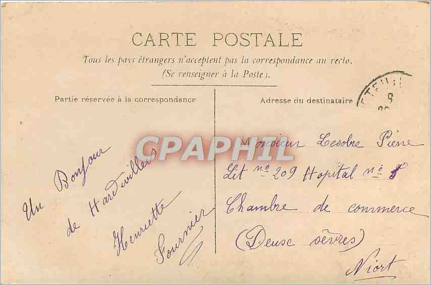 Je pensais trop à vous et me suis laissé prendre — Circe — n° 4489 — Rückseite