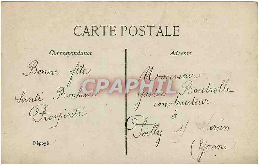 Femme au milieu de fleurs — 'Aujourd'hui Gaston' — EFD n°4150 — Achterkant