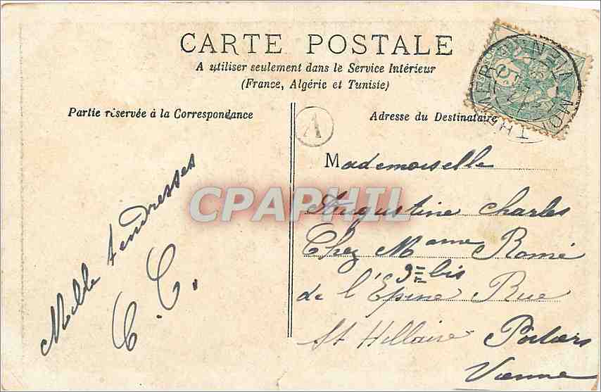 CPA Enfants A votre Sante — Verso