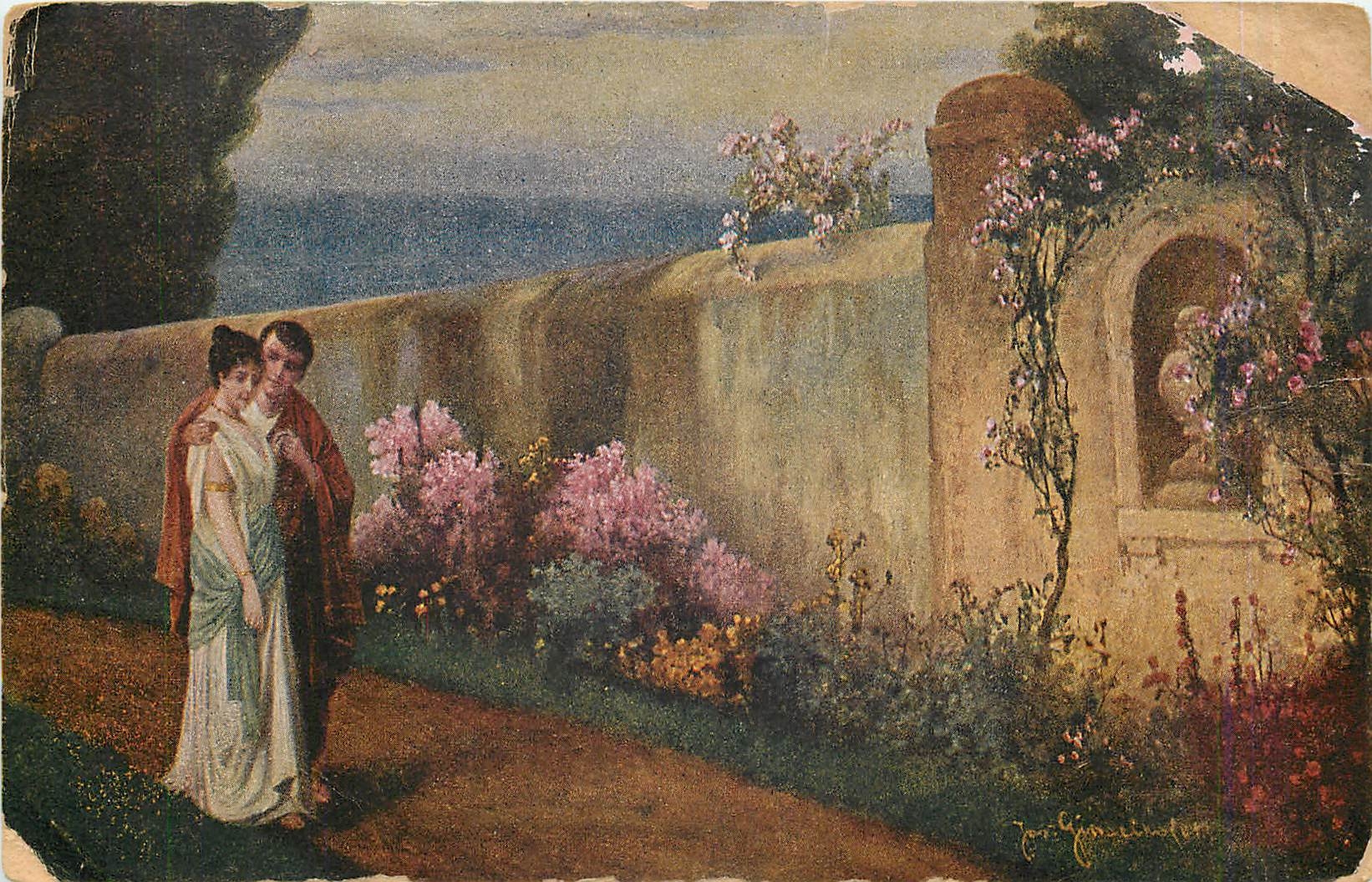 Jardin romain — couple amoureux — Josef Cimselhofe r, n° 227