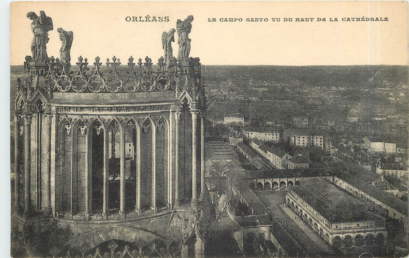 Orléans — Le Campo Santo vu du haut de la cathédrale — CPAPHIL