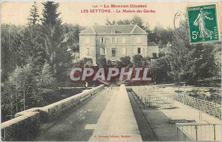 CPA Le Morvan Illustre Les Settons La Maison des Gardes 