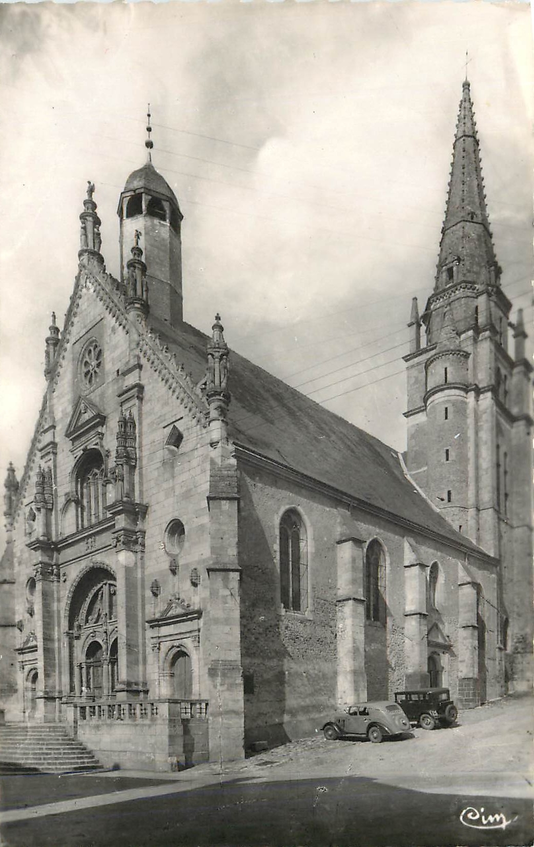 CPM St Calais Sarthe Eglise Notre Dame 
