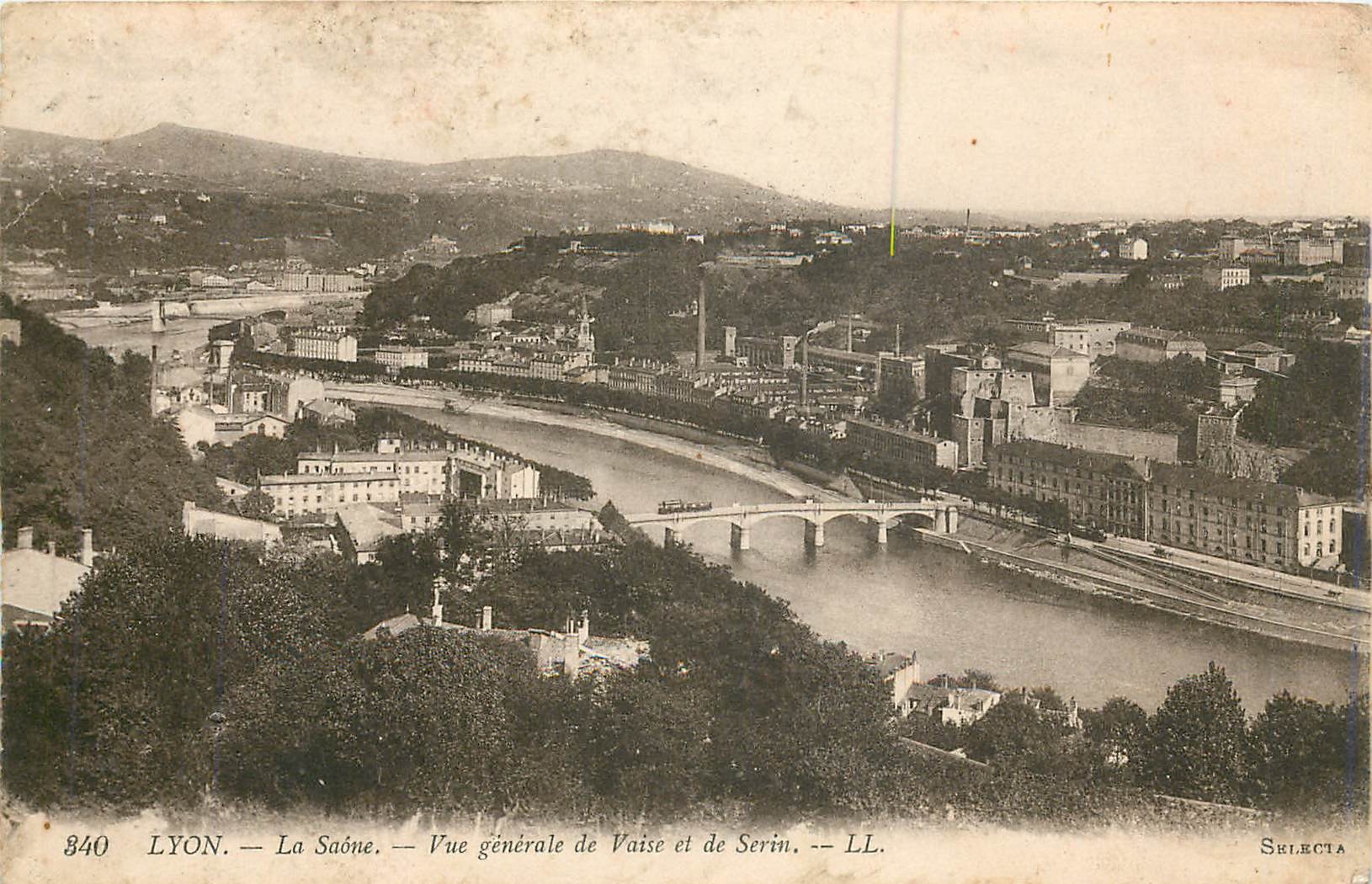 CPA Lyon La Saone Vue generale de Vaise et de Serin 