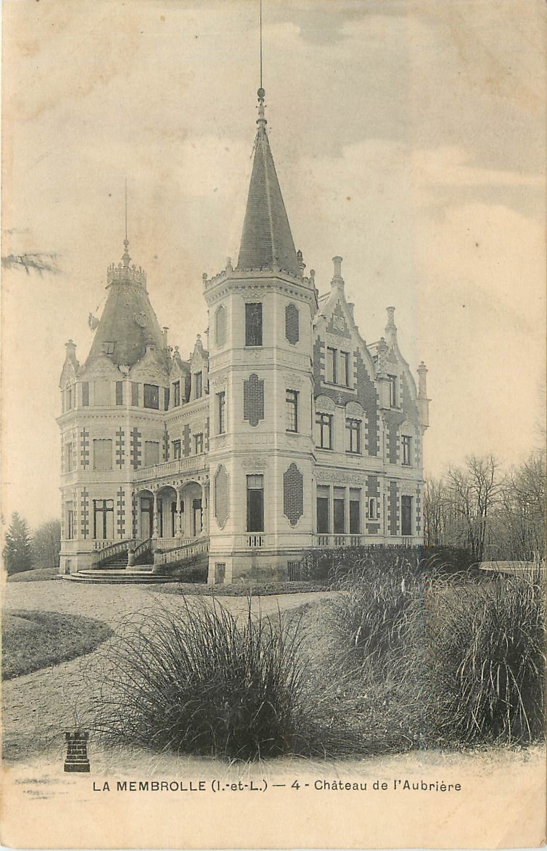 CPA La Membrolle Chateau de l'Aubriere 