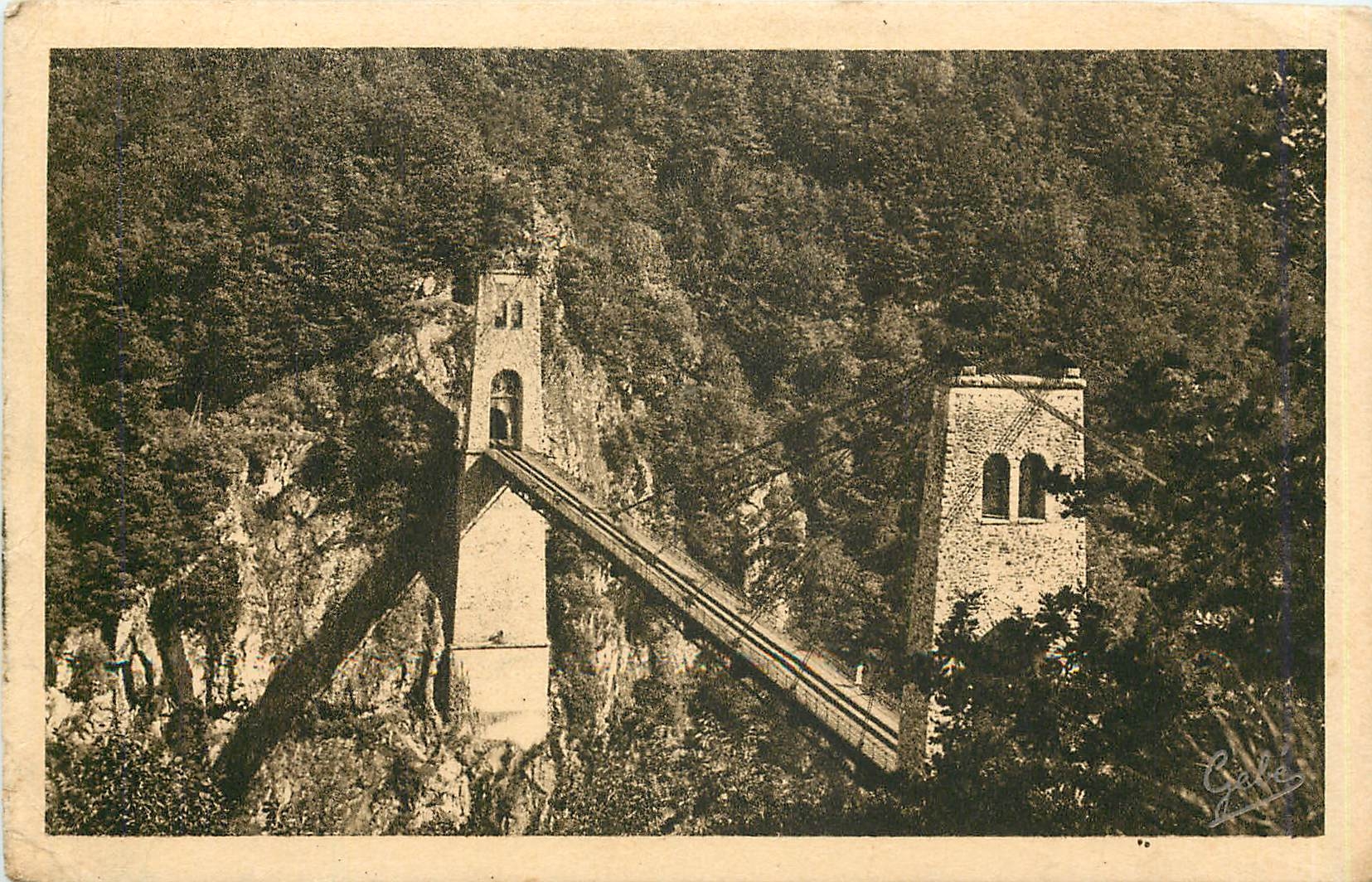 CPA Environs de Soursac Correze Le viaduc de Roche Taillade sur la Luzege 