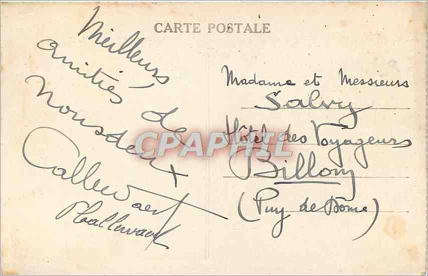 CPA Marseille Quai des Belges et quai du Port Bateaux — Verso