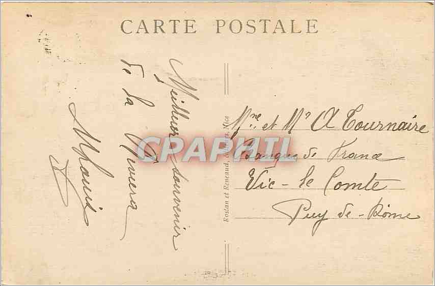 CPA Monte Carlo Les Terrasses du Casino  — Rückseite