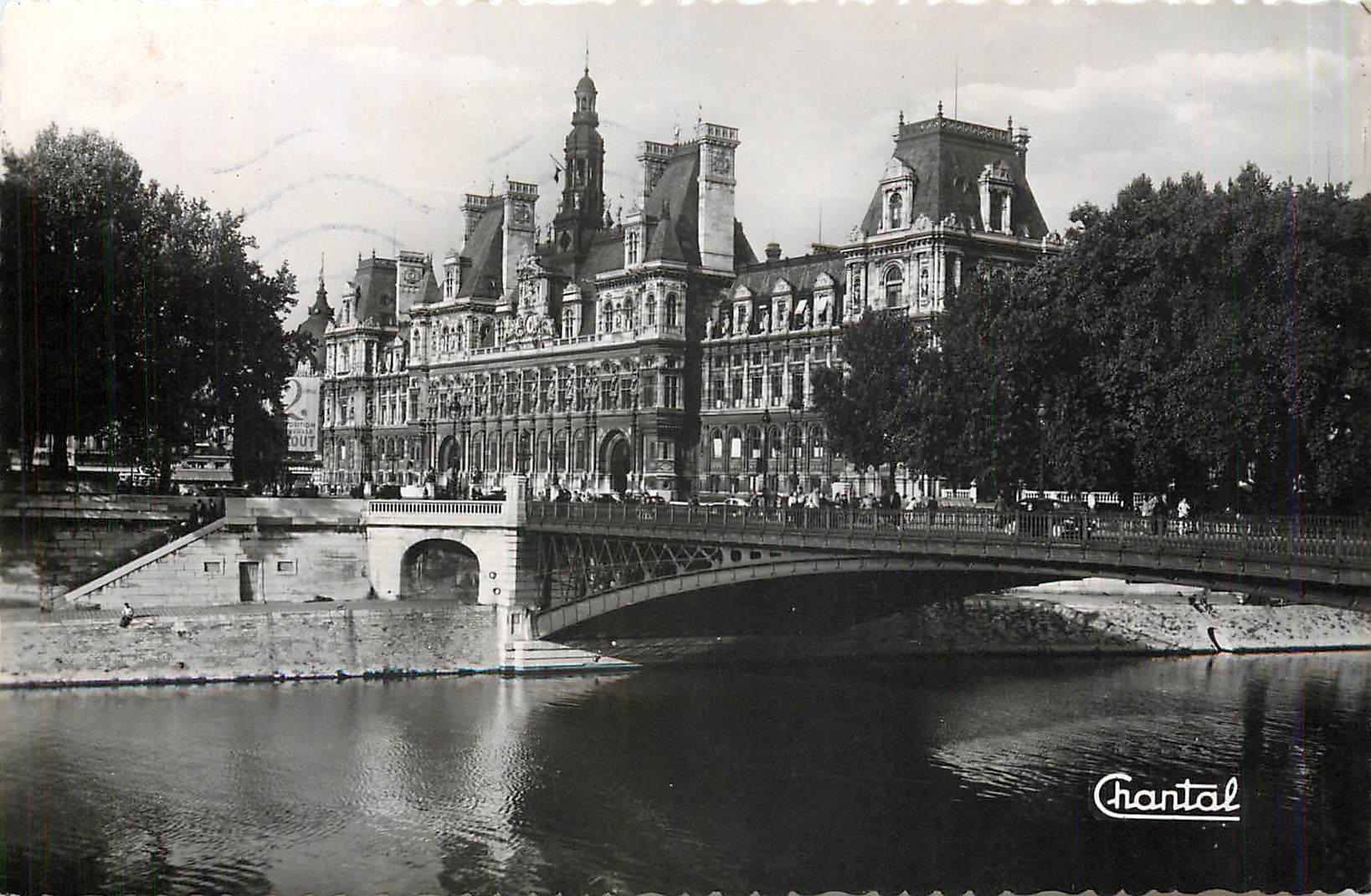 CPM Paris L'Hotel de Ville et le Pont d'Arcole 