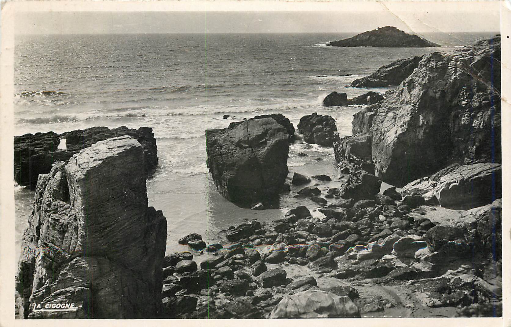 CPA Quiberon Morbihan La cote sauvage vers Port Pigeon et l'lle de la Truie 