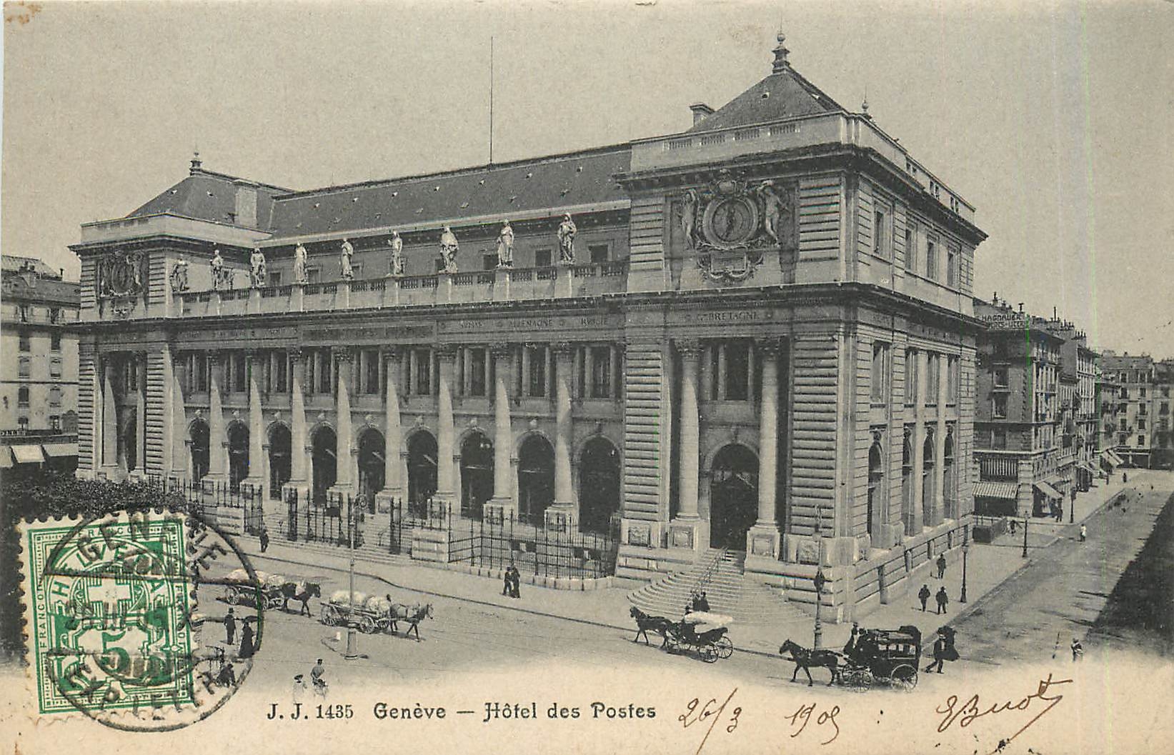 CPA Geneve Hotel des Postes 