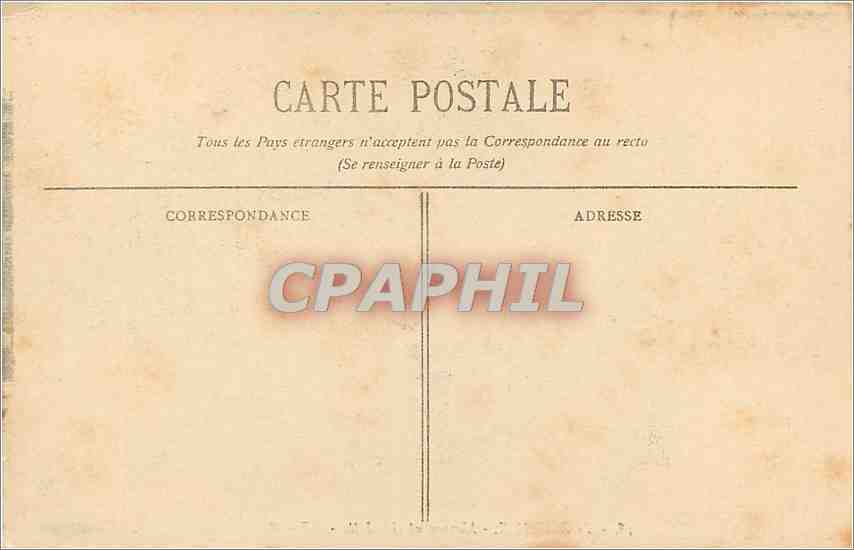 CPA Bordeaux Monument Gambetta  — Verso