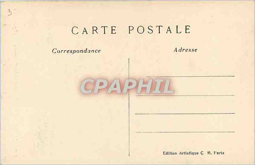 CPA Raphaello Santi dit Raphael Sanzio La Belle Jardiniere Musee du Louvre  — Rückseite