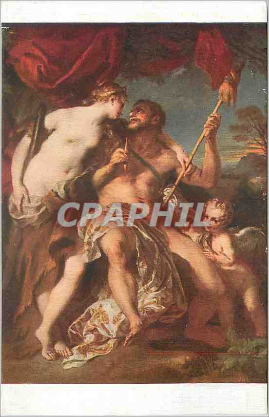 CPA F Le Moine Hercule et Omphale 