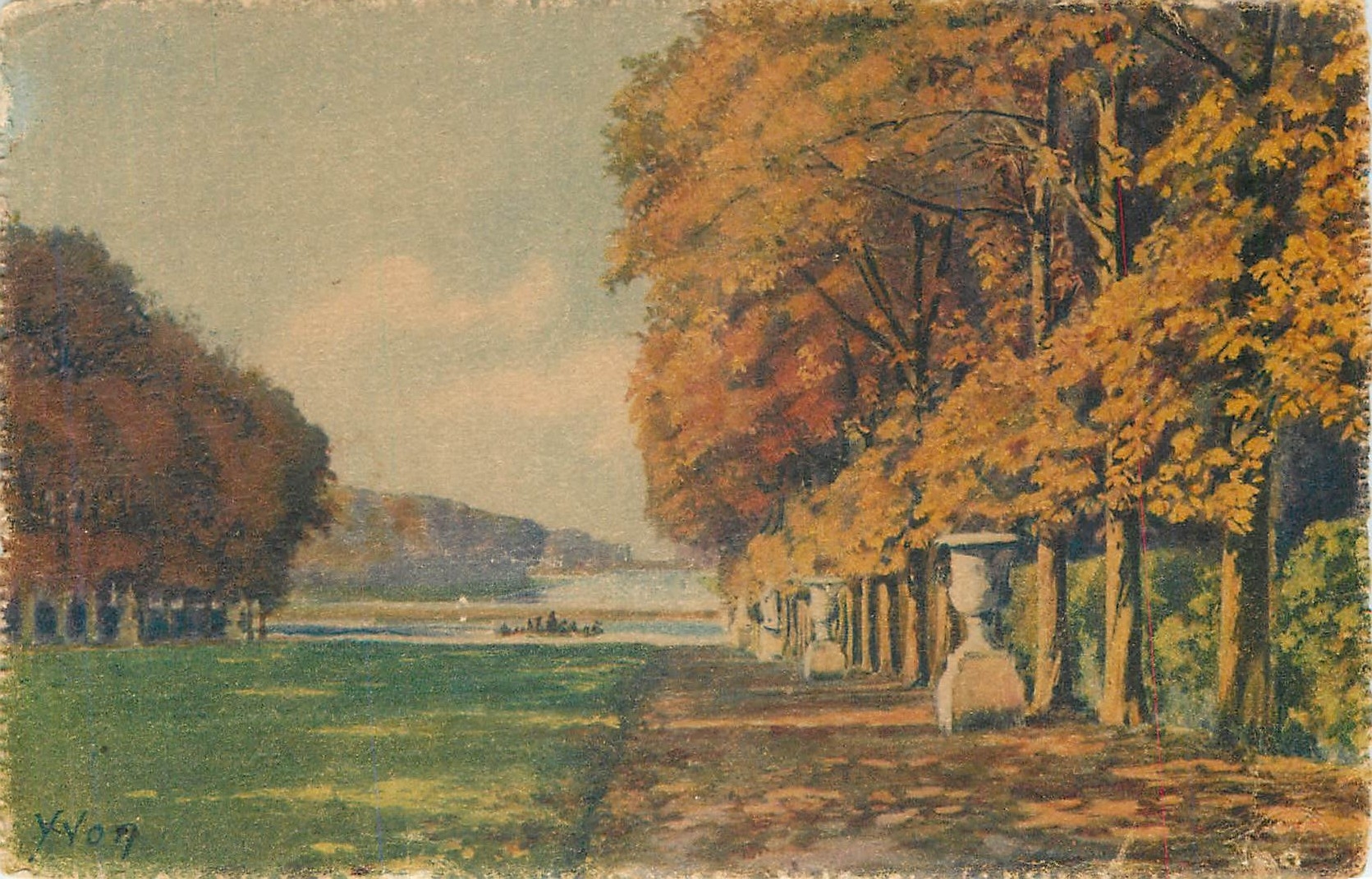 CPA Versailles Les Jardins Le Tapis Vert et le Bassin d'Apollon 
