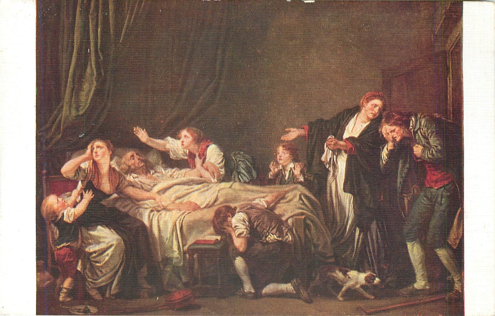 CPA Jean Baptiste Greuze Le fils puni