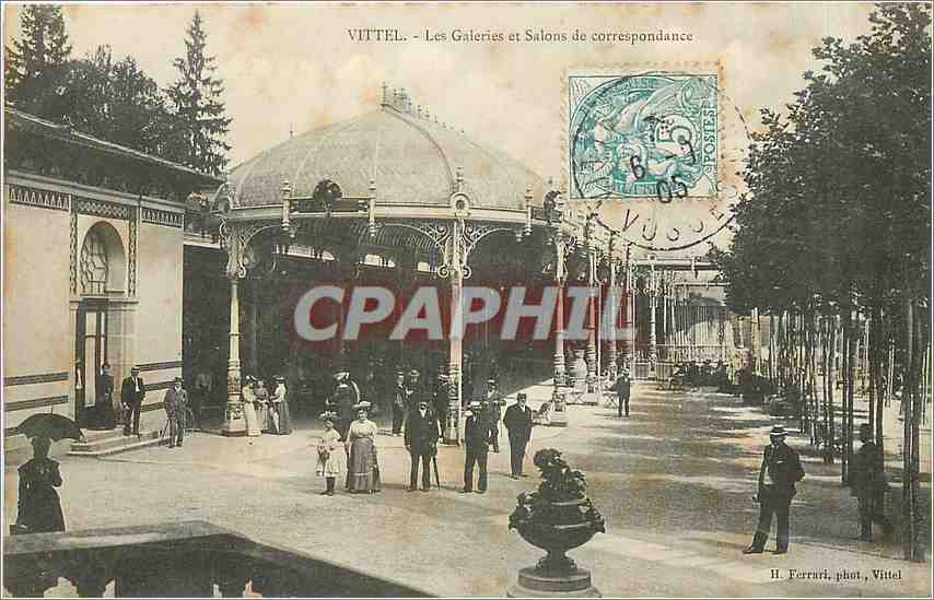 CPA Vittel Les Galeries et Salons de correspondance 