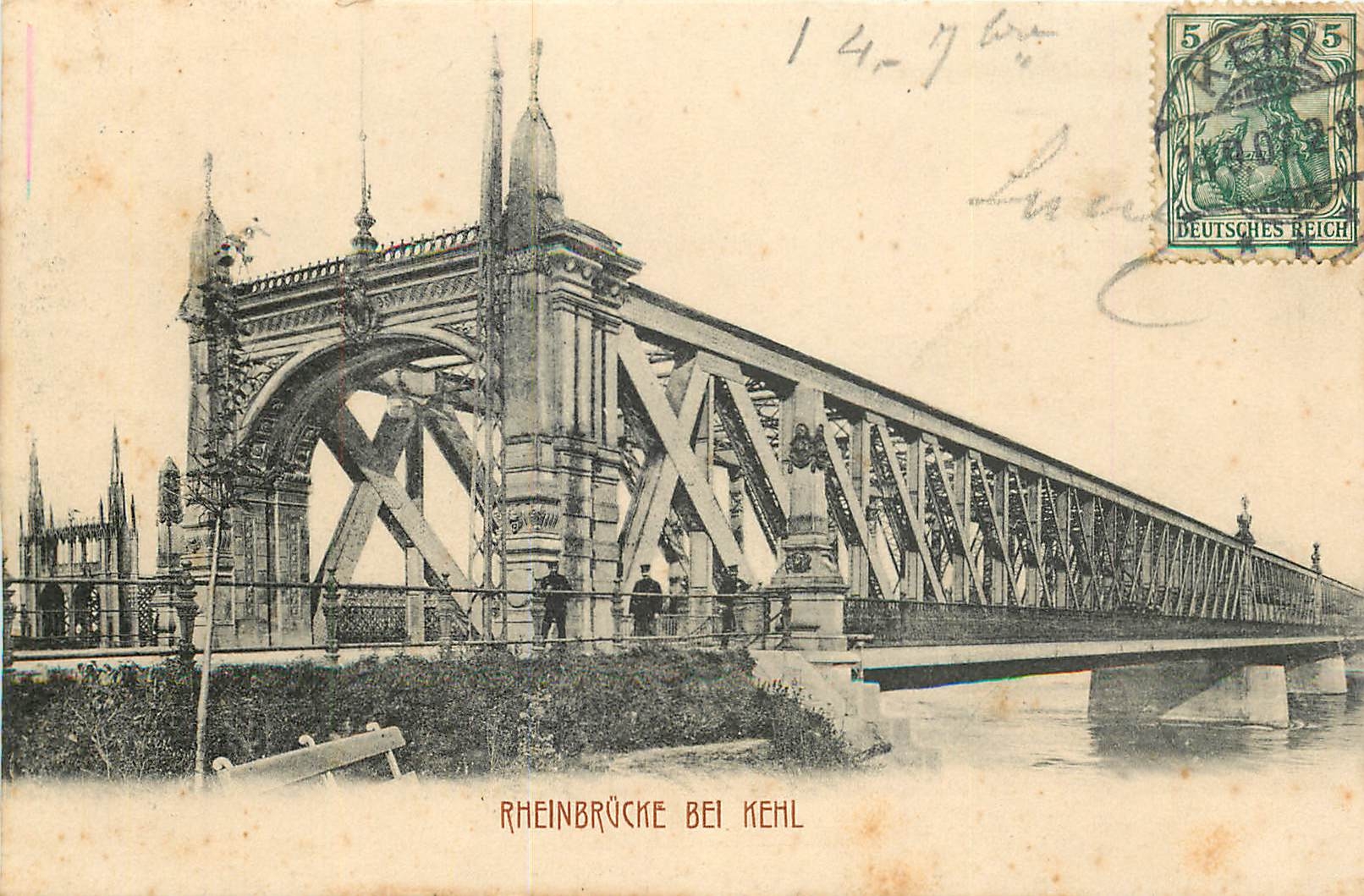 CPA Rheinbrucke Bei Kehl 